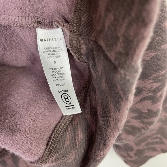 Athleta Studio to Street Sweatshirt Womens Size Small Animal Print - Picture 4 of 8